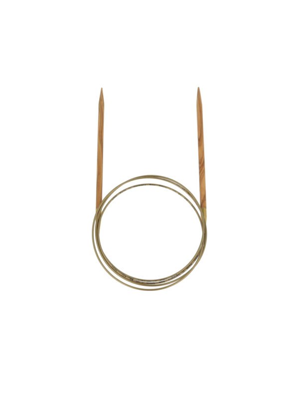 Addi nature olive wood circular knitting needles 120cm