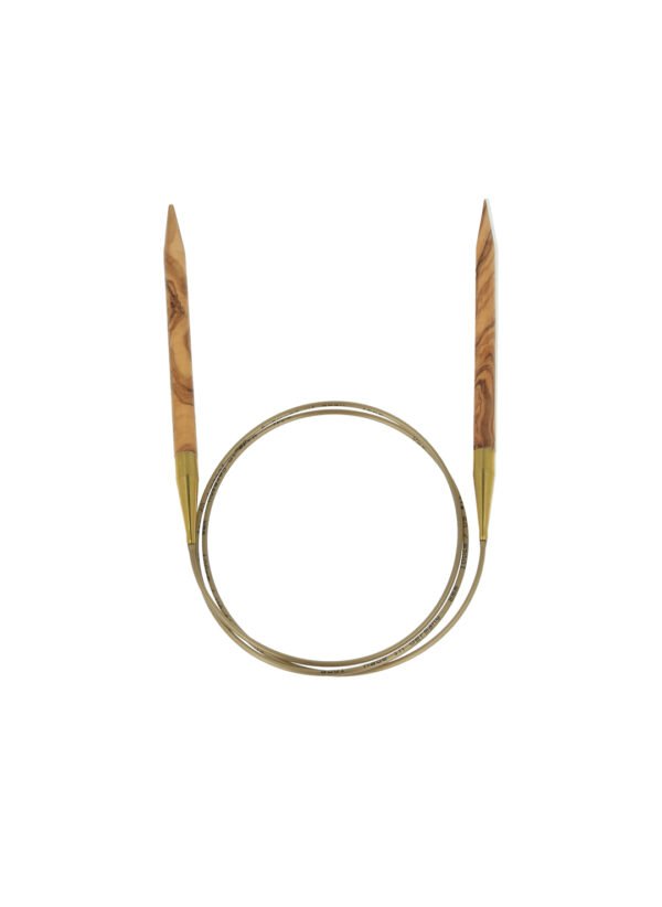 Addi nature olive wood circular knitting needles 100cm