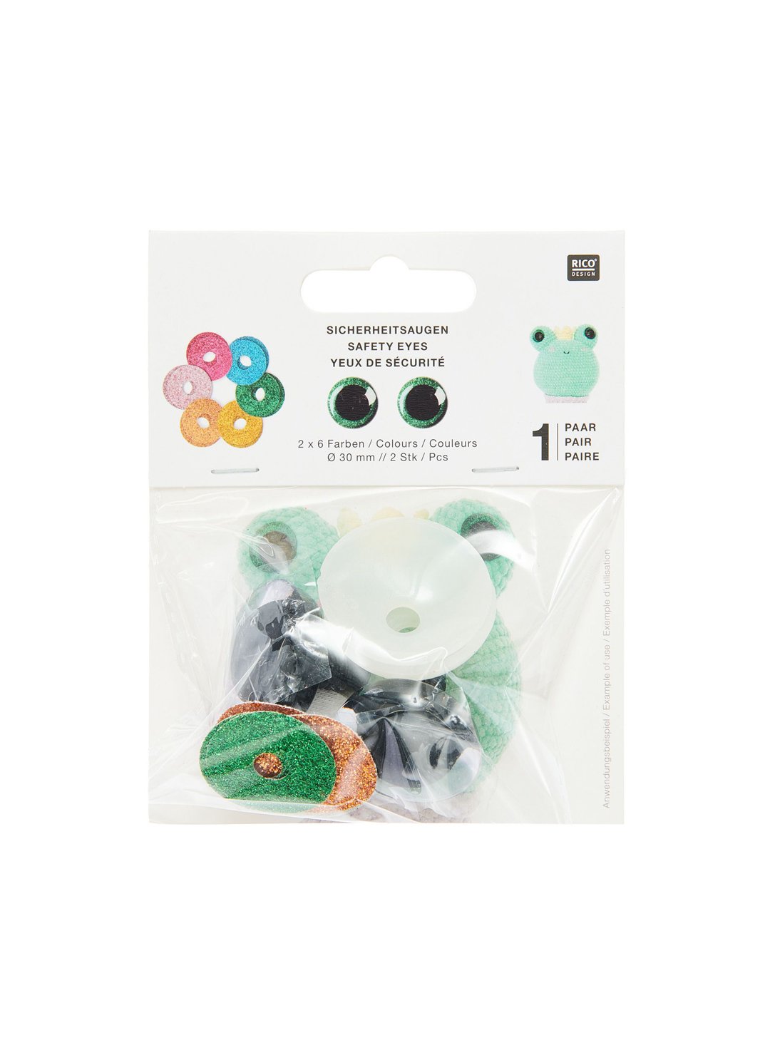 Rico Design Sicherheitsaugen 30mm – Bild 2