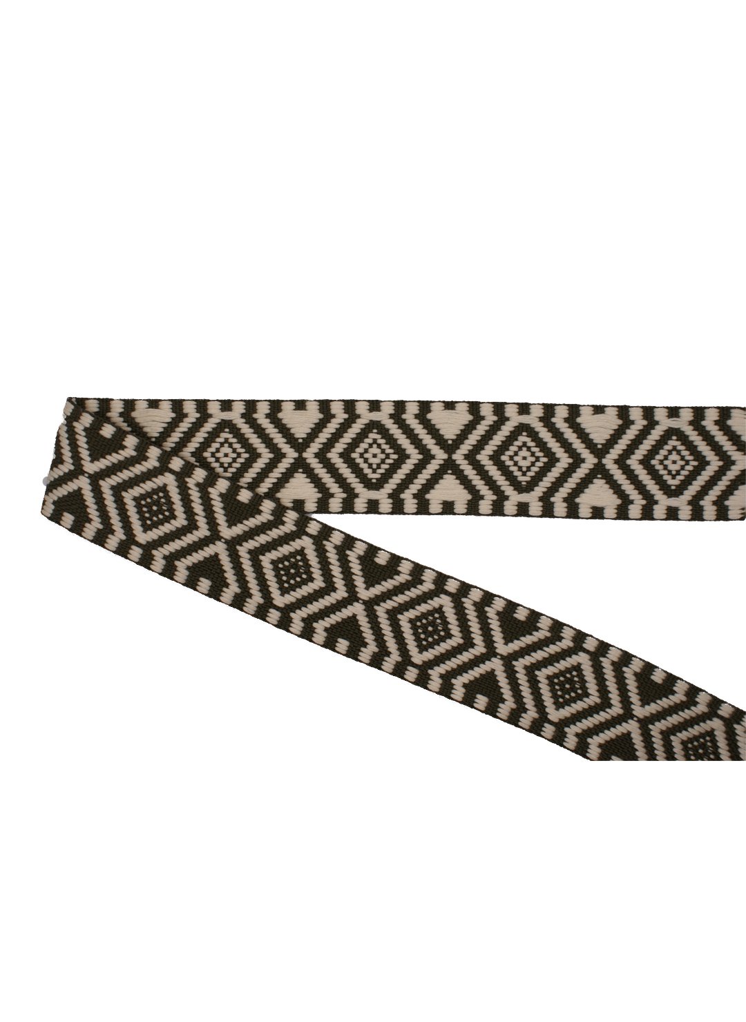 Gurtband gemustert ethno olivgrün 4cm – Bild 2