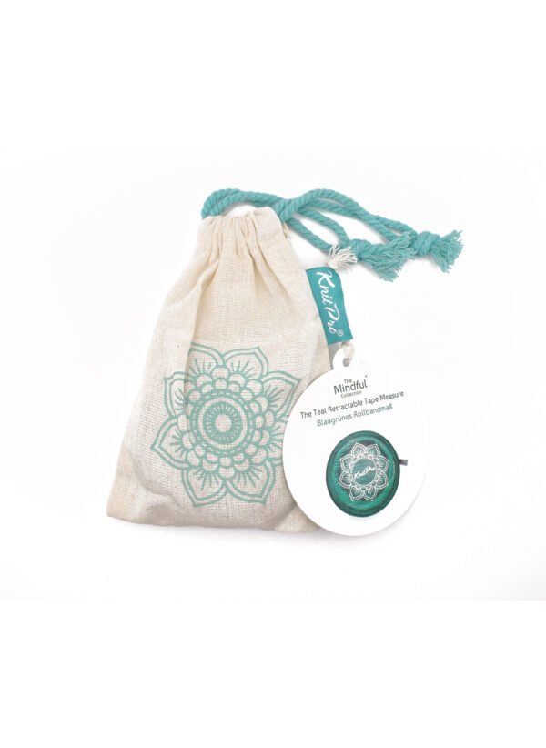 The mindful collection "The Teal Retractable Tape Measure"
